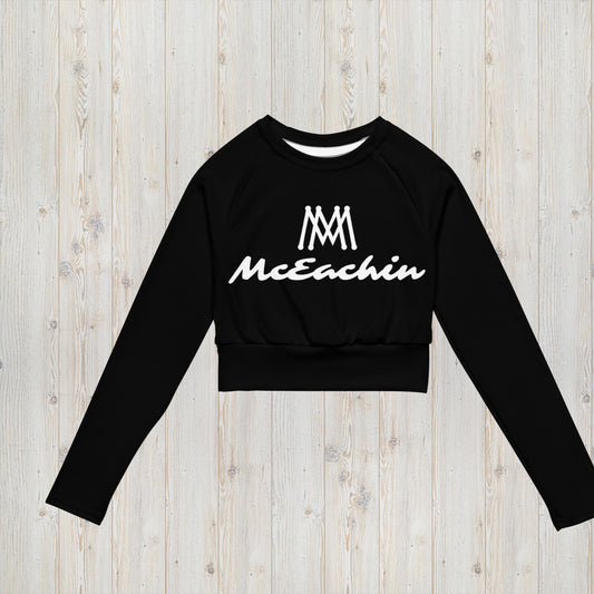 McEachin Crown Logo Long-sleeve Crop Top